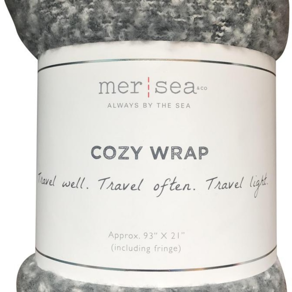 🐚Mer-Sea & Co. Grey Ombre' Cozy Scarf/Wrap🐚